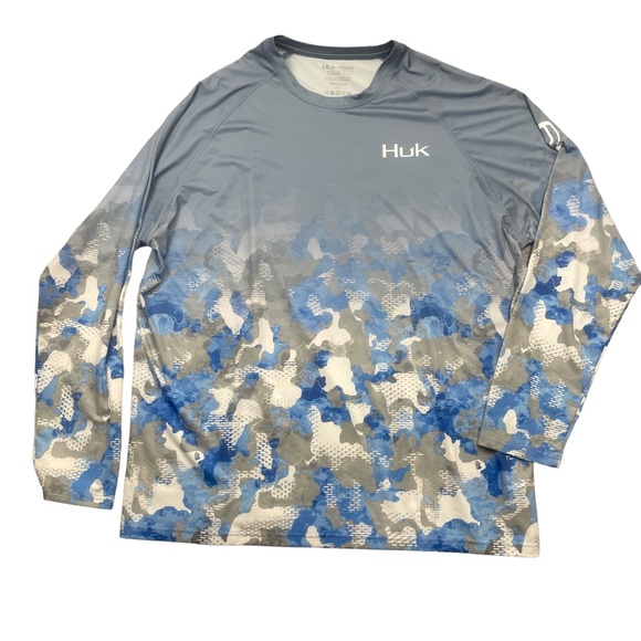 HUK Fishing‎ XXL Long Sleeve Jersey Poly Spandex - Picture 4 of 7